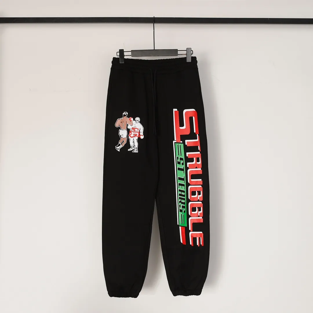 Saint Michael series of fashionable casual long sweatpants Style number: 242P190 Color: Black Size: S M L XL